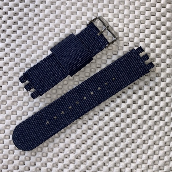 Navy Watch Band (Strap Only) - fits Swatch New Gent model - Picture 1 of 3